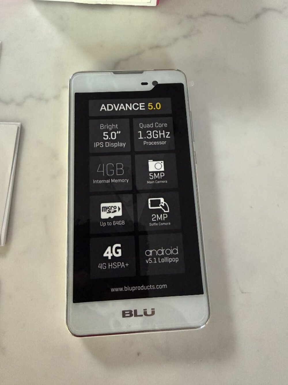 Android BLU 5.0 Cell Phone - Picture 6 of 7